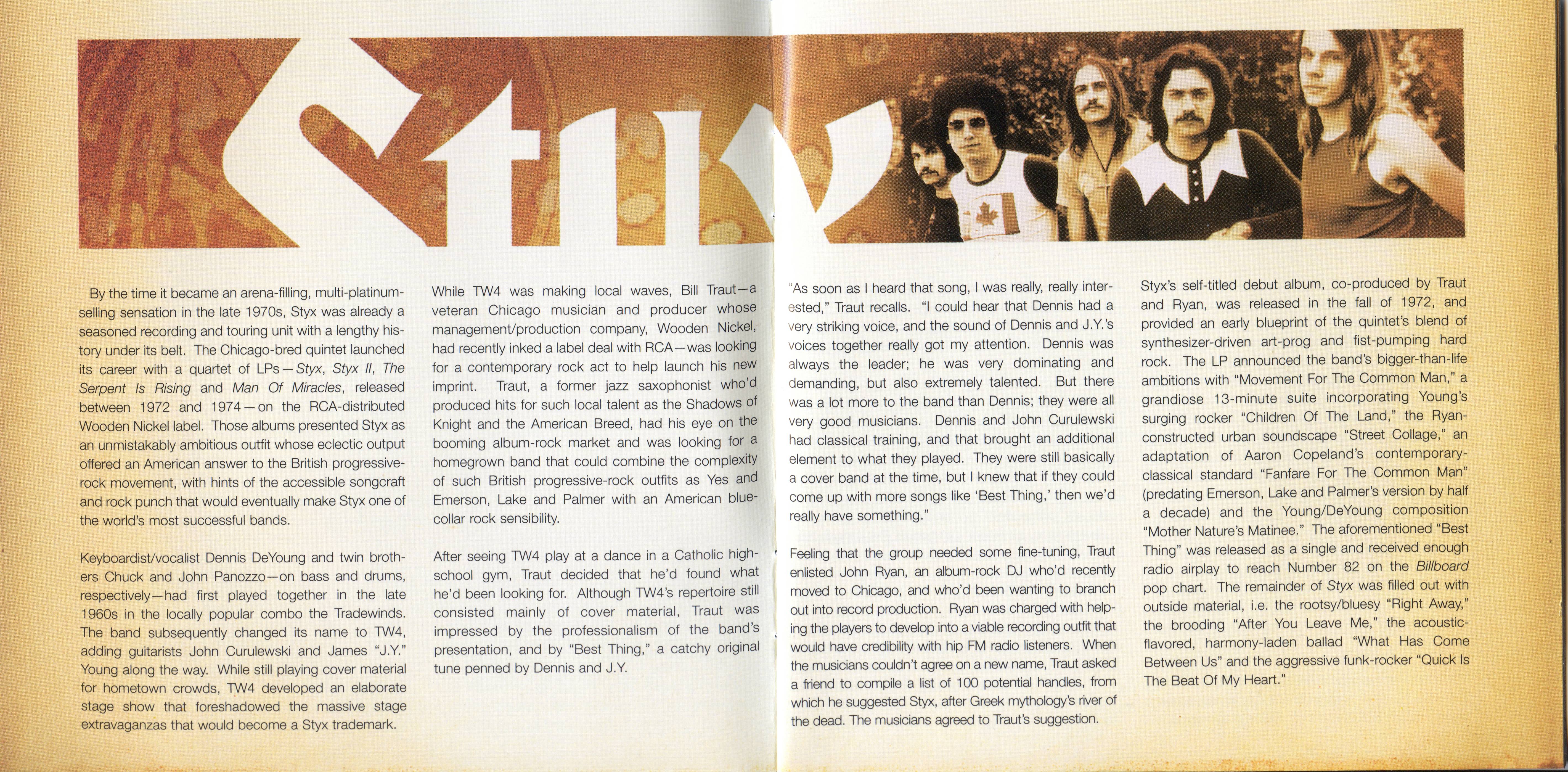 Styx  The Complete Wooden Nickel Recordings : Booklet1